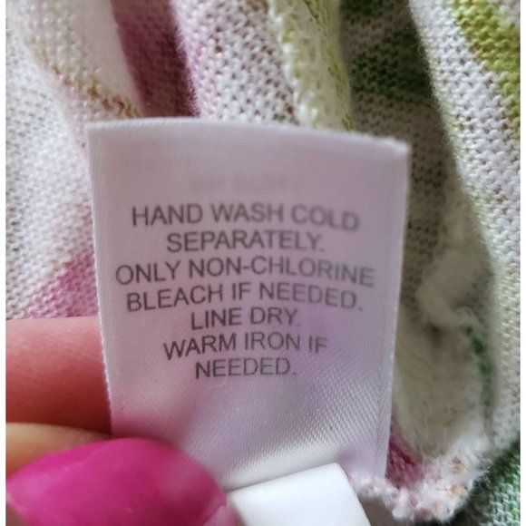 J.Jill Love Linen Women Size SP Floral 100% Linen Tiered Asymmetrical Hem - Picture 5 of 6